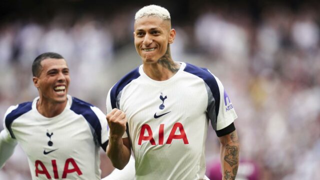 Premier League 2025-26: Richarlison Double pomáha Spurs Thrash propagovať Burnley 3-0


