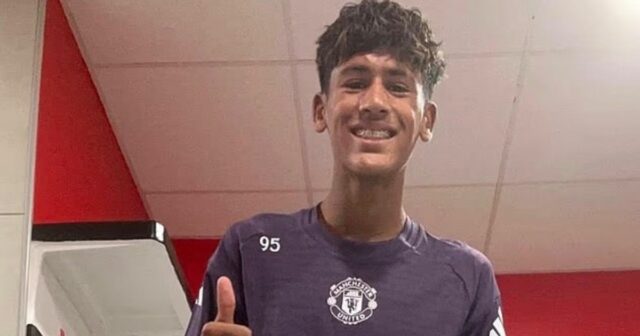 Ruben Amorim propaguje JJ Gabriel Man Utd na prvý tímový tréning.




