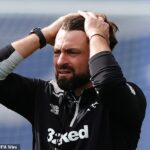 Russell Martin vyzerá trochu podráždene na tréningovom stretnutí pred veľkým zápasom v Belgicku