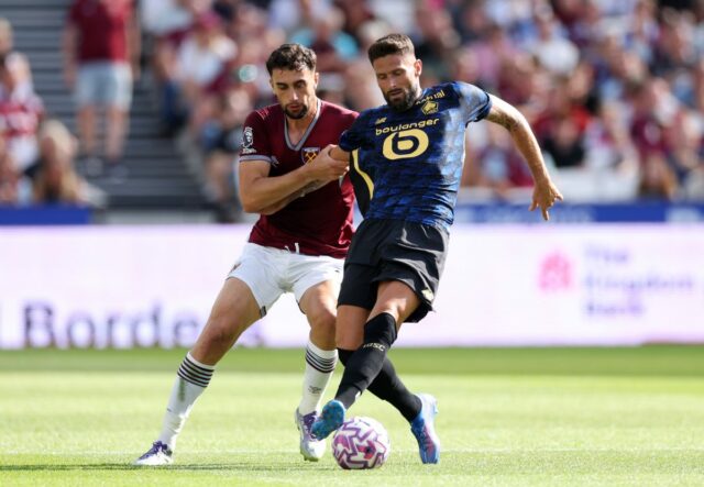 Správa o zápase West Ham 1-1 Lille: Moment kúzla Oliviera Girouda, ktorý zrušil Niclas Füllkrug

