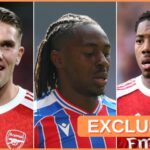 Eberechi Eze de Crystal Palace tlieskajúci fanúšikovia