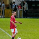 Pätnásťročný Kai Rooney, pätnásť rokov vyobrazený v Severnom Írsku minulý týždeň, zastupuje Manchester United Manchester United v Chorvátsku v Chorvátsku