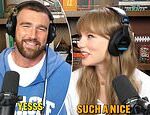 Taylor Swift a Travis Kelce sú sprevádzaní fanúšikmi s koketnou upútavkou koketnikou pred bombami pred bombami New Heights epizóda