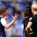 Thomas Frank oznámil, že sa nezúčastní finále Super Cupu v Yves Bissouma (prvé vpravo)