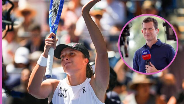 Tim Henman a Laura Robson reagujú po otvorenom vystrašení Spojených štátov Igy Swiak 

