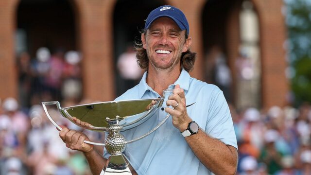 Tommy Fleetwood vyhráva spočiatku titul PGA na Scenic Tour Champion 


