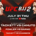 UFC BJJ 2 ZADARMO LIVE VIDEO FLOW, Výsledky, zvýraznenia | Tackett vs Canuto