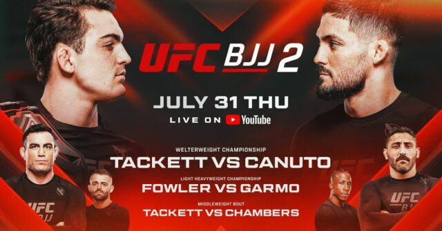 UFC BJJ 2 ZADARMO LIVE VIDEO FLOW, Výsledky, zvýraznenia | Tackett vs Canuto

