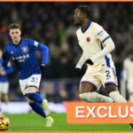 Axel Disasi v akcii pre Chelsea proti Bournemouth v minulej sezóne