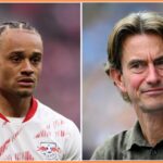 Xavi Simons v akcii pre RB Leipzig proti Werderovi Bréma