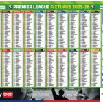 ZADARMO Premier League 2025-26 WALLCHART: Nenechajte si ujsť váš Bright A2 Wallchart v dennej pošte v sobotu - a naplánujte si pokrok každého tímu, ktorý ponúka odstránenie pohára budúci máj
