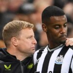 Zahákací Alexander Isak „Finish“ Eddie Howe