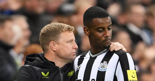 Zahákací Alexander Isak „Finish“ Eddie Howe 

