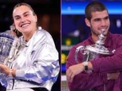 Medzi nominovanými tenisovými hviezdami vedú Alcaraz, Sabalenka, Sinner 5 bodov, ktoré sme získali od 2025 Spojených štátov Open: Foet Alcaraz, Sabalenka, Sinner