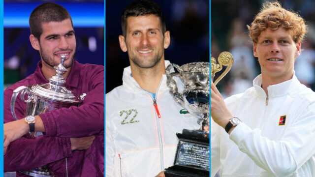 6 energetickí hráči ATP s názvom Conquest: Foot Djokovic, Alcaraz, Sinner 

