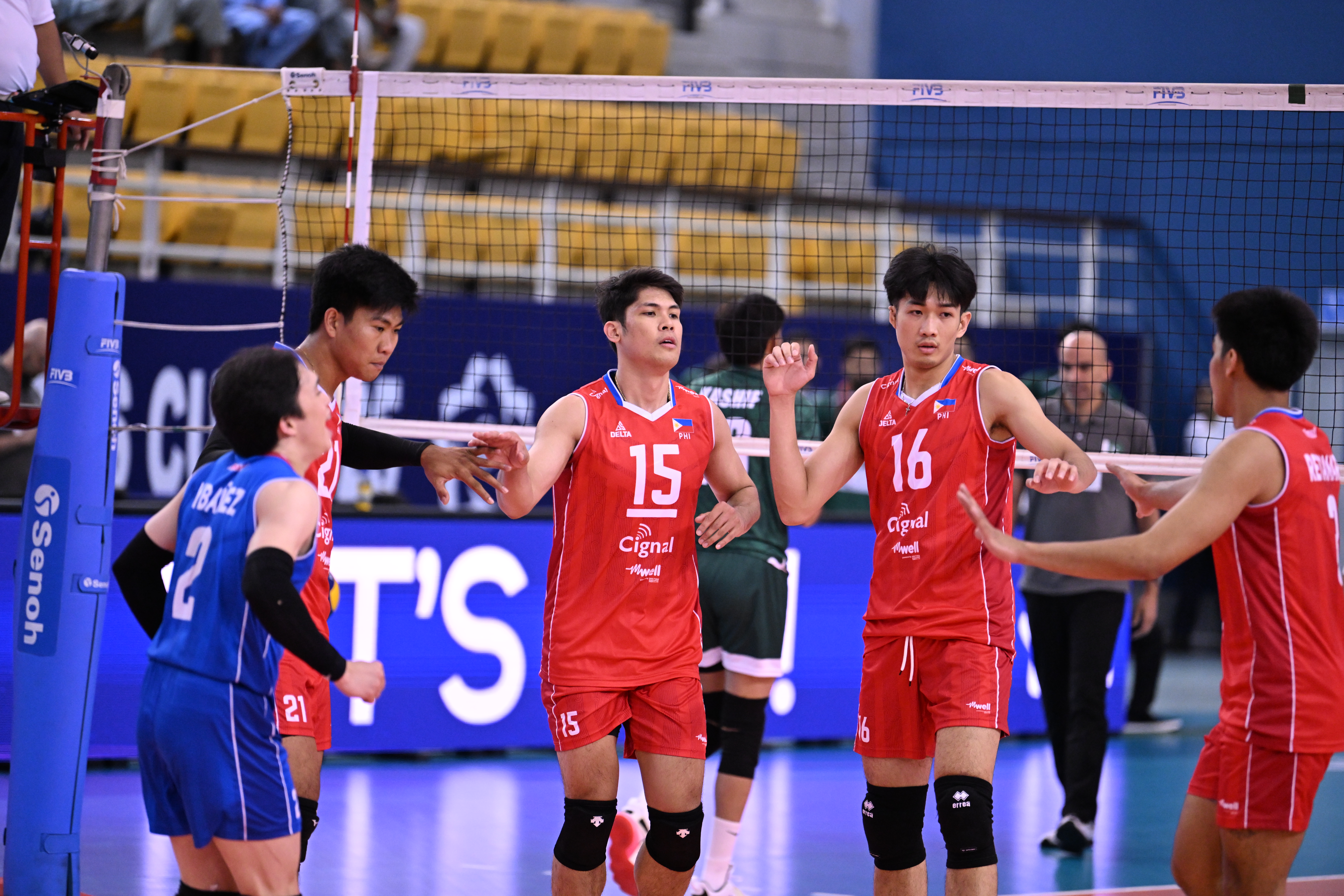 Alas Alas Pilipinas Oponents Tunisko, Irán sa sem dostane do Alas Pilipinas v akcii počas pohára Národných národov AVC.