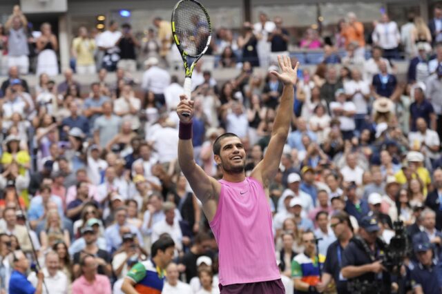 Carlos Alcaraz porazí Novak Djokovic US Open Semifinal