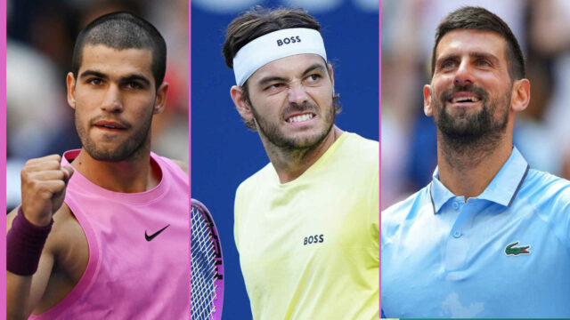Alcaraz udržiava hriešna preč, Djokovic sa vracia späť k vedeniu 5, Tiafoe -12 

