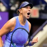 Amanda Anisimová poskytuje svoj úsudok o hre Aryna Sabalenka v Spojených štátoch Open Last