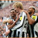 Nick Woltemade v akcii pre Newcastle