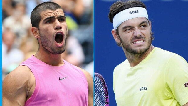 Carlos Alcaraz a Taylor Fritz založili pre zápas po konflikte Laver hrnčeka? 

