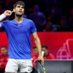 Carlos Alcaraz pristátie atraktívne zvýšenie spoločníka v deň 1 hrnčeka Laver