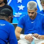 Carlos Alcaraz reaguje na stratu Shock Taylor Fritz, pretože hrnček Laver skutočne dúfa, že sfarbenie