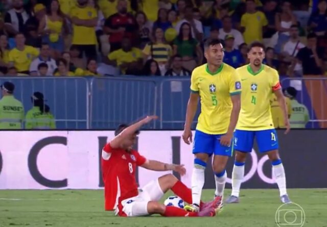 Casemiro v akcii pre Manchester United.