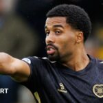 Hearts midfielder Ageu in action against Livingston