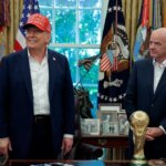 Donald Trump Action v tom, aby bol Izrael zakázaný od hrnčeka Globe Globe