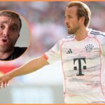 Harry Kane reaguje počas Bayern Mníchov vs Chelsea