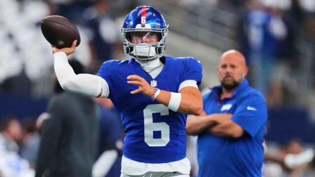 Giants 'Brian Daboll mená Jaxson Dart QB1 na zvyšok obdobia 


