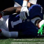 Giants Celebrity Wr Malik Nabers odtiahli verzus nabíjačky