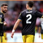 Harry Maguire v akcii pre Man United proti Brentforde