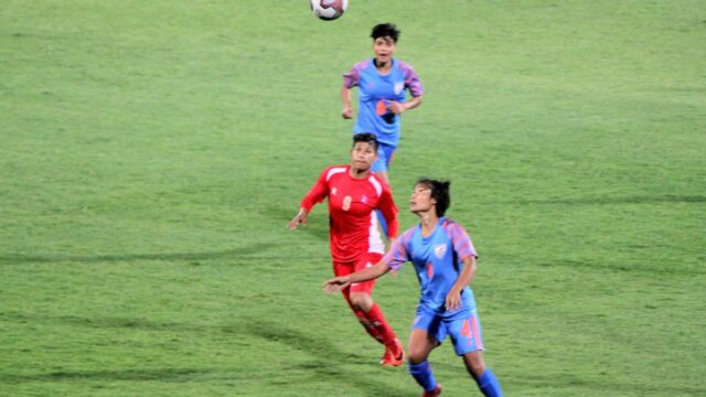 India usporiadať Nepál v dámskom futbale Pleasant 26. októbra v Sikkime 

