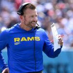 Informácie NFL: Rams 'Vlak Sean McVay rozdeľuje plantárnu fasciu v Sway Titans