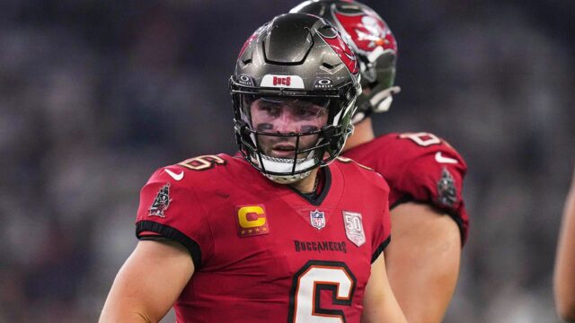 Informácie o NFL: Bucs 'Baker Mayfield hovorí v hre s výzvami s výzvami 

