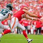 Informácie o NFL: Super Dish Champ splije „neopatrné“ Travis Kelce po drahom poklese