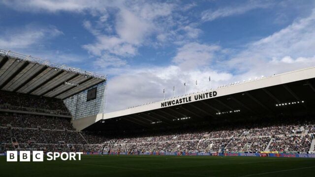 General view inside St James' Park