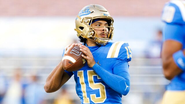 Informácie o futbale univerzity: Bruins quarterback pozastavený po nákladoch na obavy zločinov 

