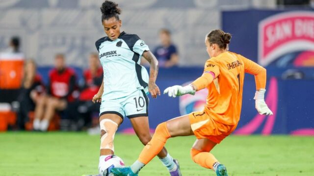 Jaedyn Shaw sa nachádza v spustení, keď Gotham FC zamkli vlnu 


