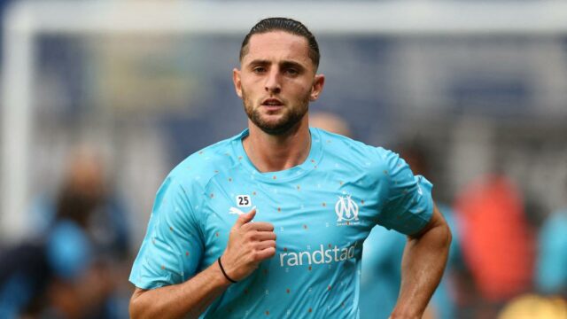 Klimatizácia Milan Indikátory záložníka Adrien Rabiot z Olympique de Marseille 

