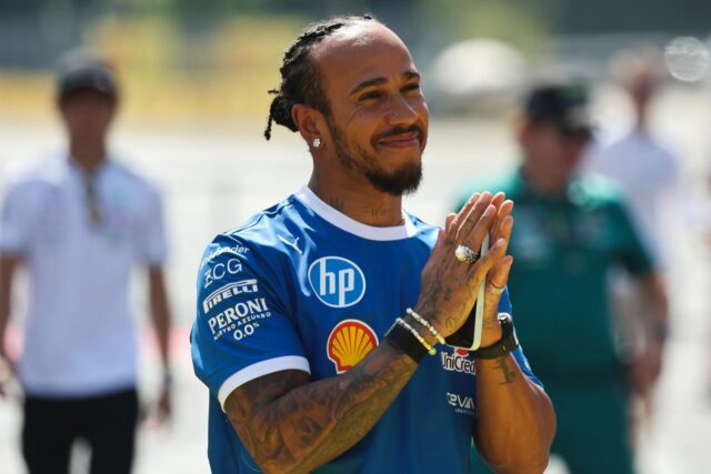 Lewis Hamilton pri svojom prvom teste Ferrari v Maranello - Zdroj: Getty