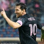 Lionel Messi skóroval dvakrát za Inter Miami v ich 4-0 víťazstve v New Yorku v stredu