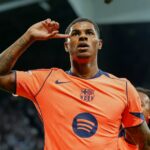 Marcus Rashford v akcii pre Barcelona.