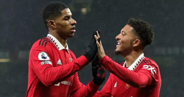 Marcus Rashford vyhlásenia hovoriacich množstiev ako muža utd aladí Jadon Obrázok
