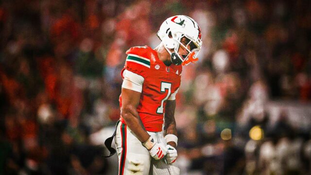 Miami's CJ Daniels robí neuveriteľné jednoručné TD Catch vs Notre Dame 

