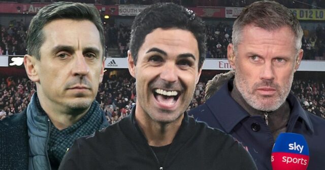 Mikel Arteta Bangs Jamie Carragher a Gary Neville- Toolbox „Premova najnáročnejšia skupina“ 

