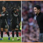 William Saliba reaguje po zranení počas Arsenalu vs Liverpool