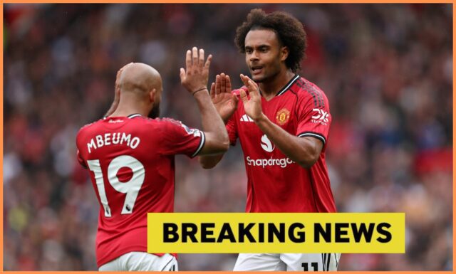 Joshua Zirkzee v akcii pre Manchester United
